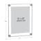 Azar Displays Floating Acrylic Wall Frame, Silver, Holds 18" x 24", Overall 22" x 28" 105524 - alternate 2